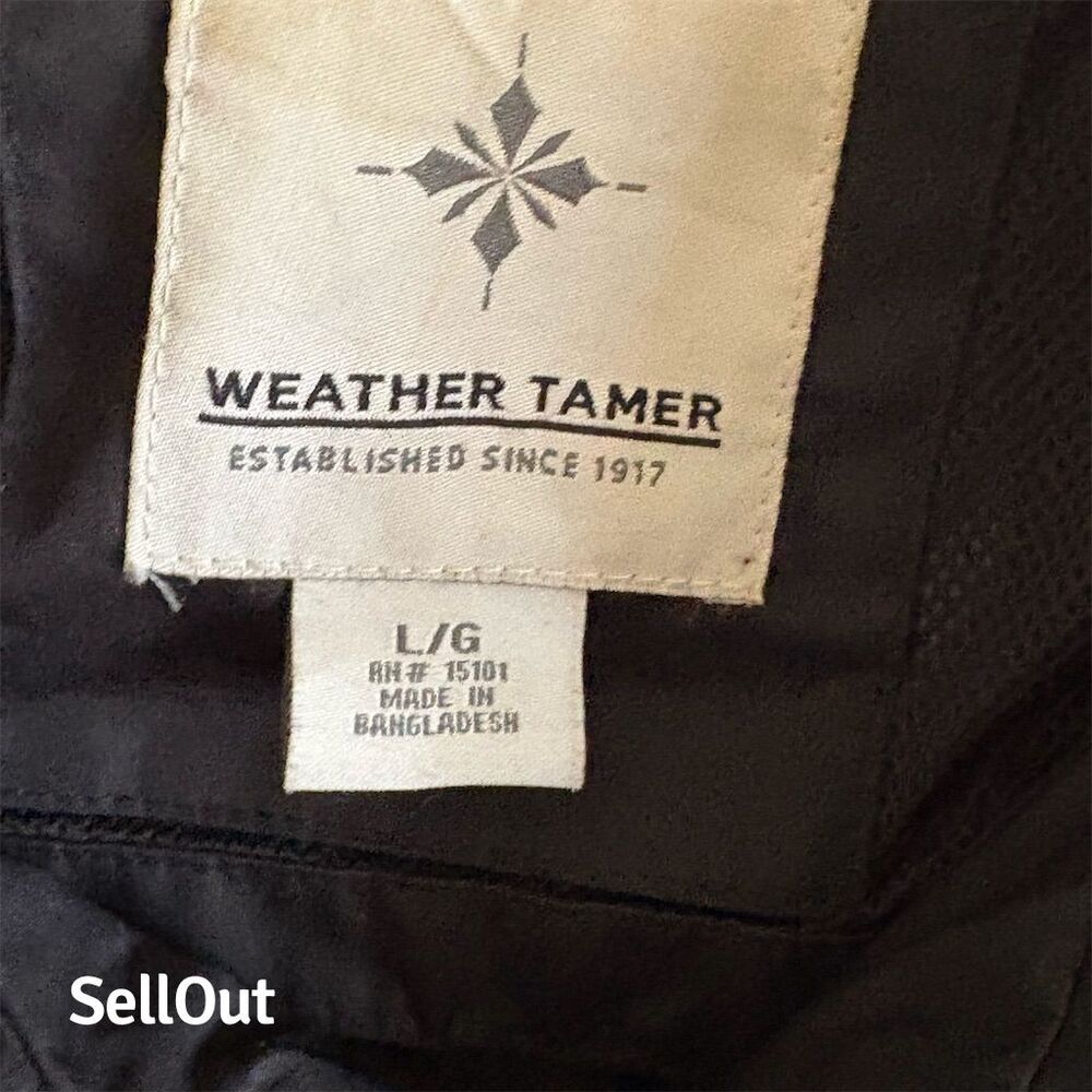 Weather Tamer Women's Black Hooded Parka Coat Size L